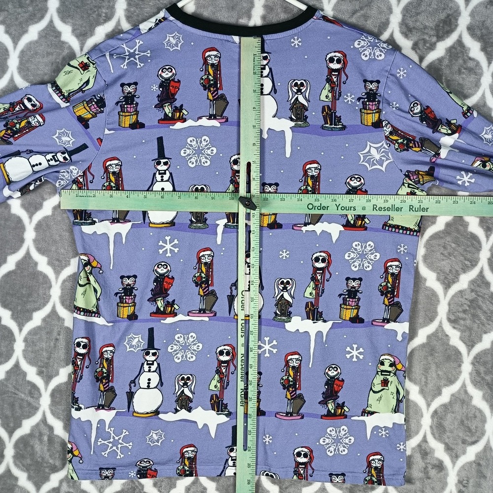 Cakeworthy Nightmare Before Christmas Pajama Set Women L Purple Holiday - Picture 4 of 12